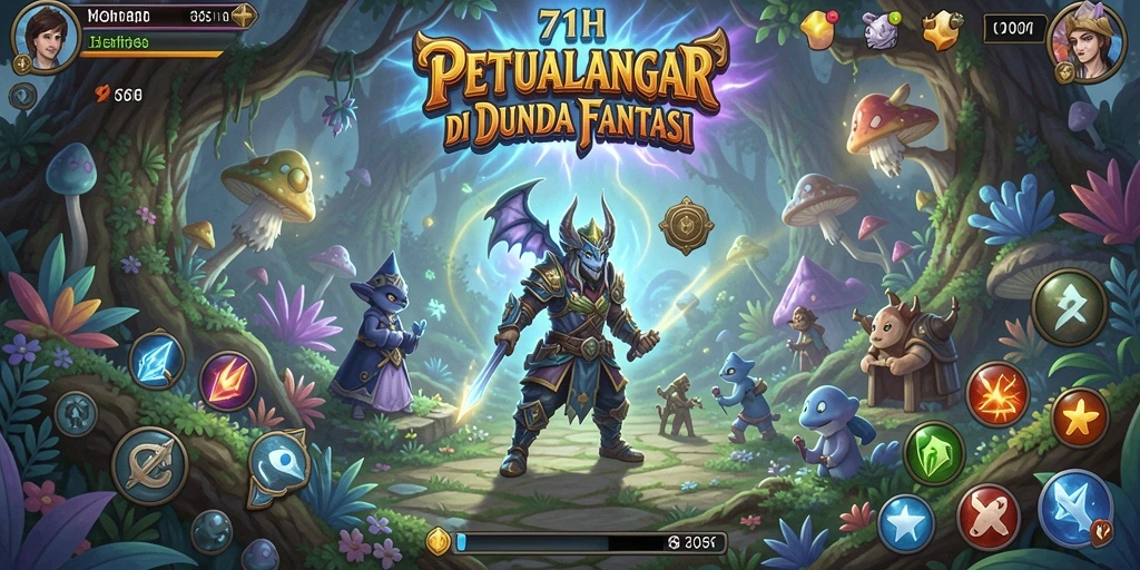 Screenshot gameplay 71H yang menunjukkan petualangan epik.