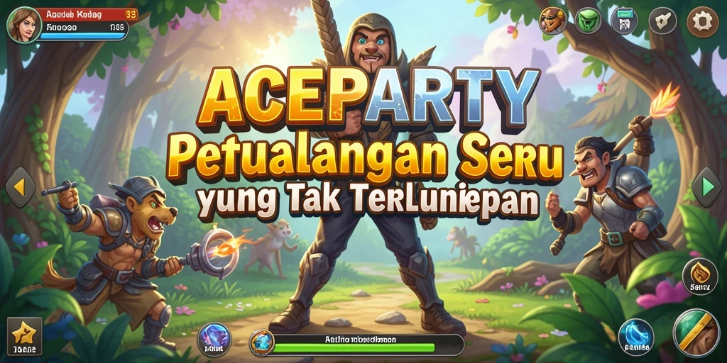 Gameplay seru di ACEPARTY dengan tantangan mendebarkan.