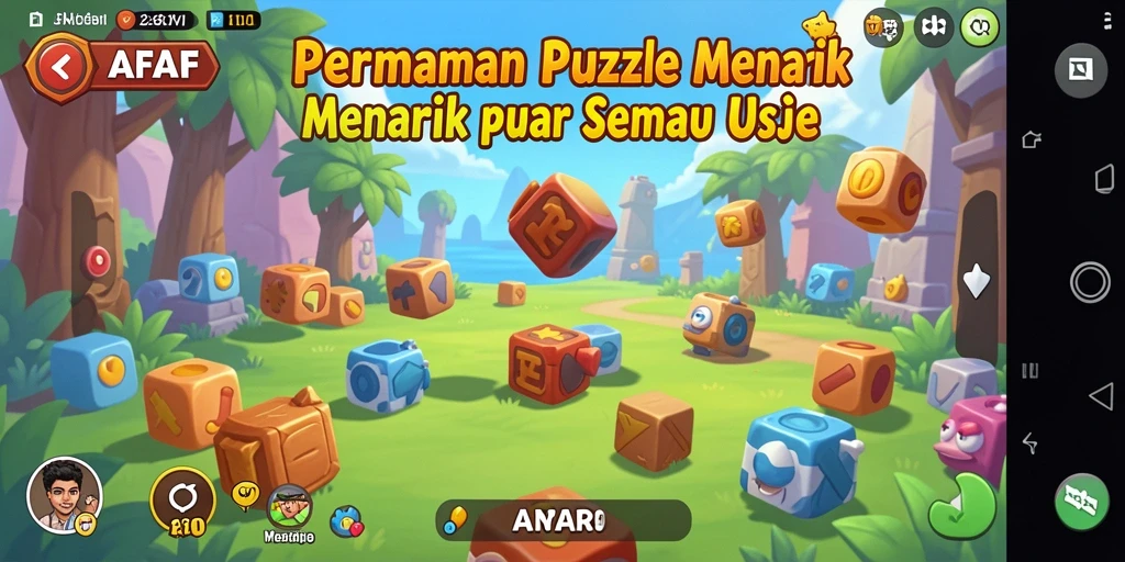 Tangkapan layar utama AFAF menampilkan gameplay seru dan grafik menarik.