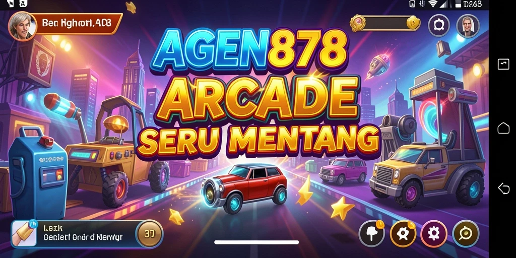 Screenshot utama AGEN878 menampilkan aksi seru gameplay Arcade.