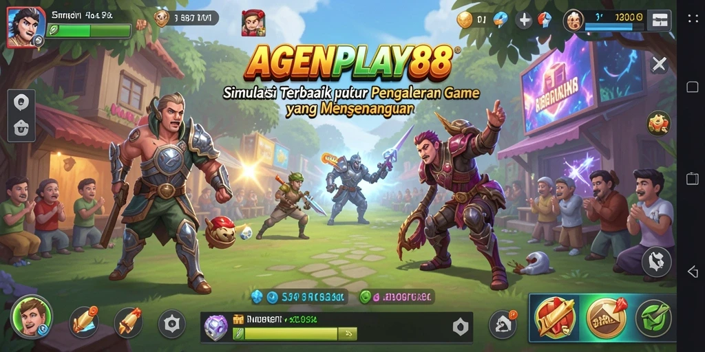 Screenshot AGENPLAY88 menampilkan momen seru dalam gameplay Simulation.