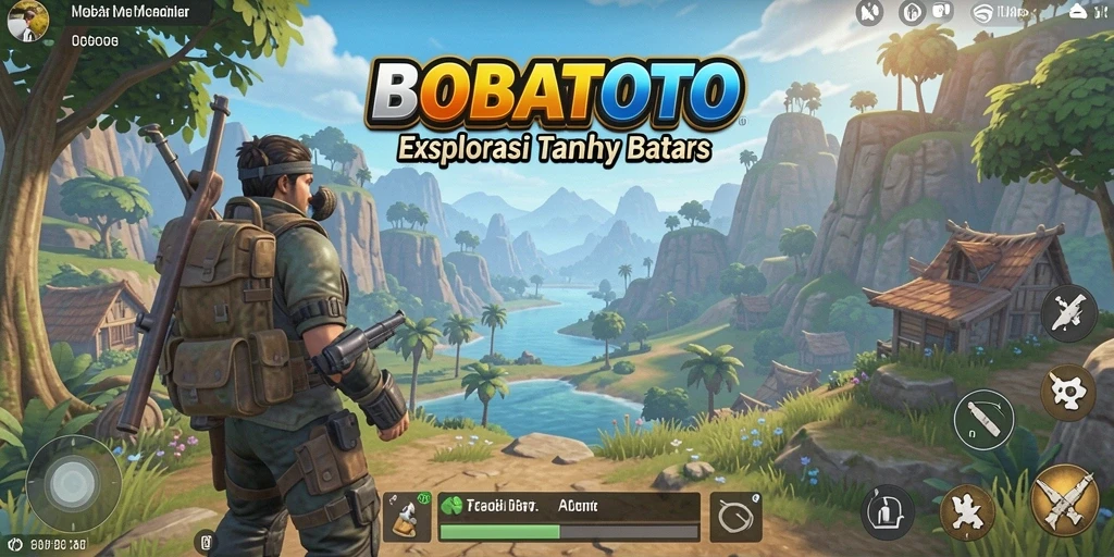 Tangkapan layar gameplay BOBATOTO yang penuh dengan petualangan di dunia terbuka.