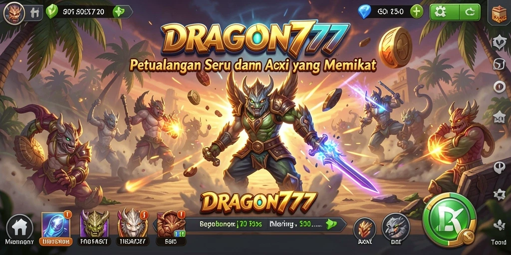 Tampilan menarik gameplay seru di DRAGON777