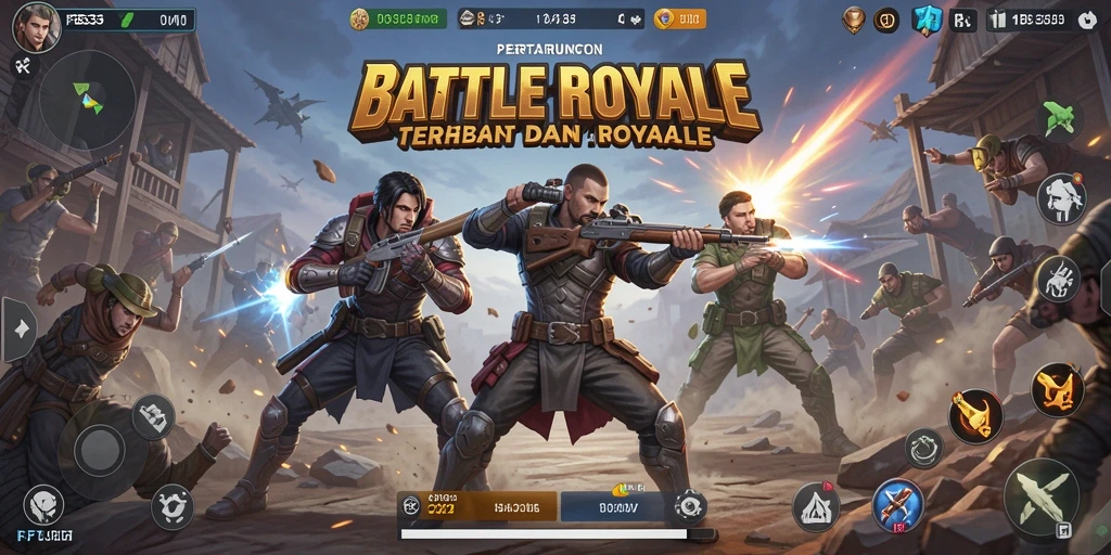 Aksi intens dalam pertempuran Battle Royale di FB333.