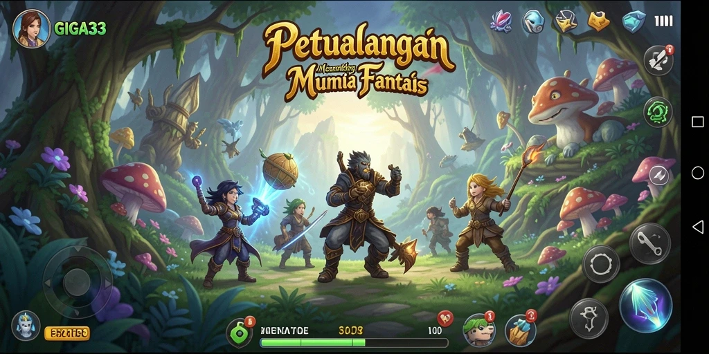 Screenshot GIGA33 menampilkan gameplay petualangan yang seru.