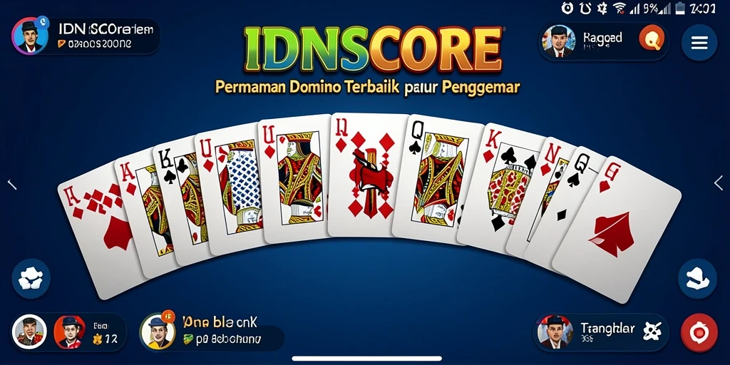 Tampilan gameplay IDNSCORE yang menarik dalam permainan Domino.