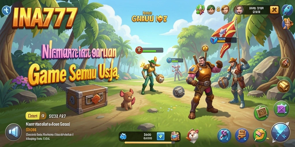 Tangkapan layar menampilkan gameplay santai dan menarik dari INA777.