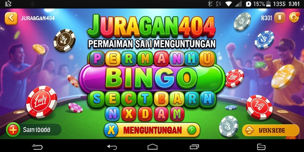 Tampilan gameplay menegangkan di JURAGAN404 dengan Bingo seru.
