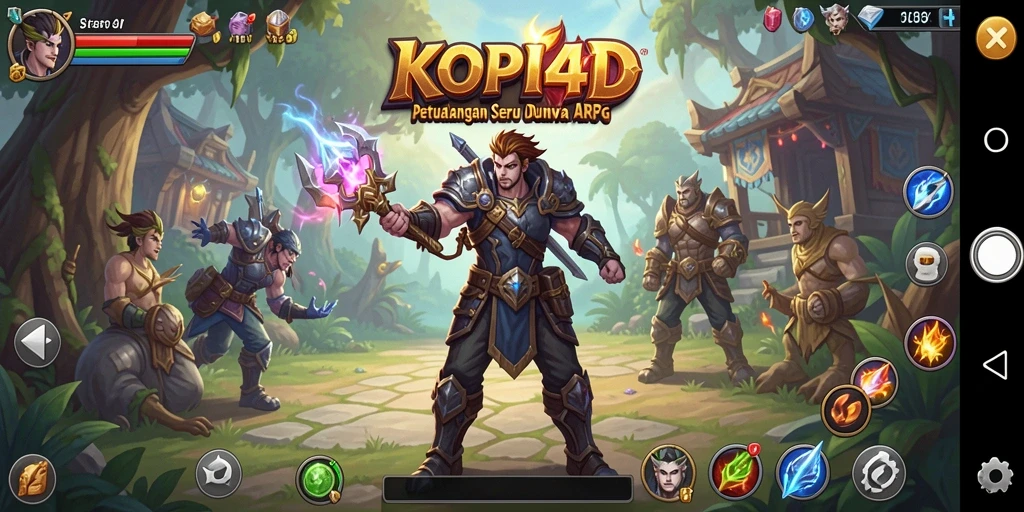 Tampilan gameplay ARPG KOPI4D yang seru dan mendebarkan.