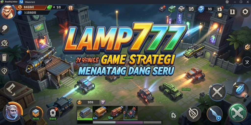 Ilustrasi aksi seru dalam gameplay <strong>LAMPU777</strong> yang memukau.