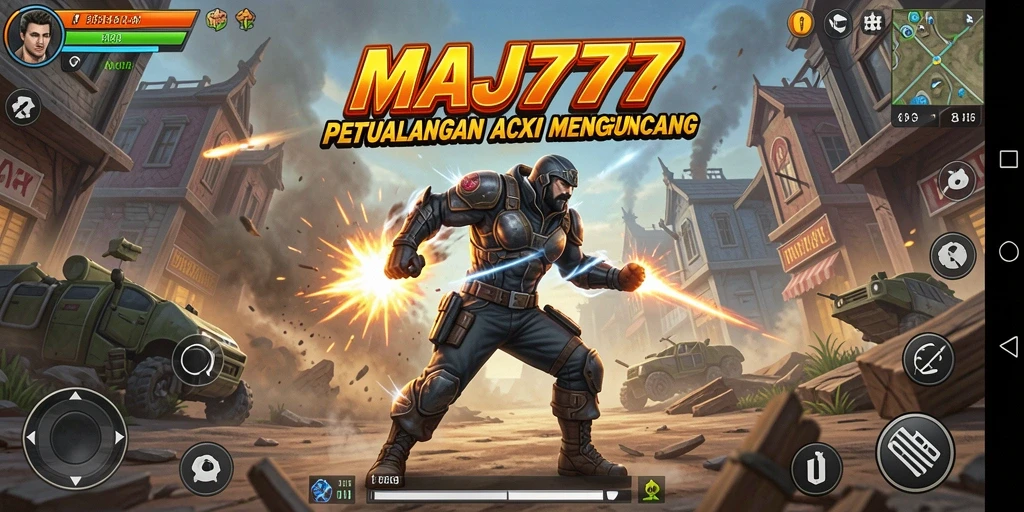 Tangkapan layar menunjukkan aksi seru dalam game MAJ777.