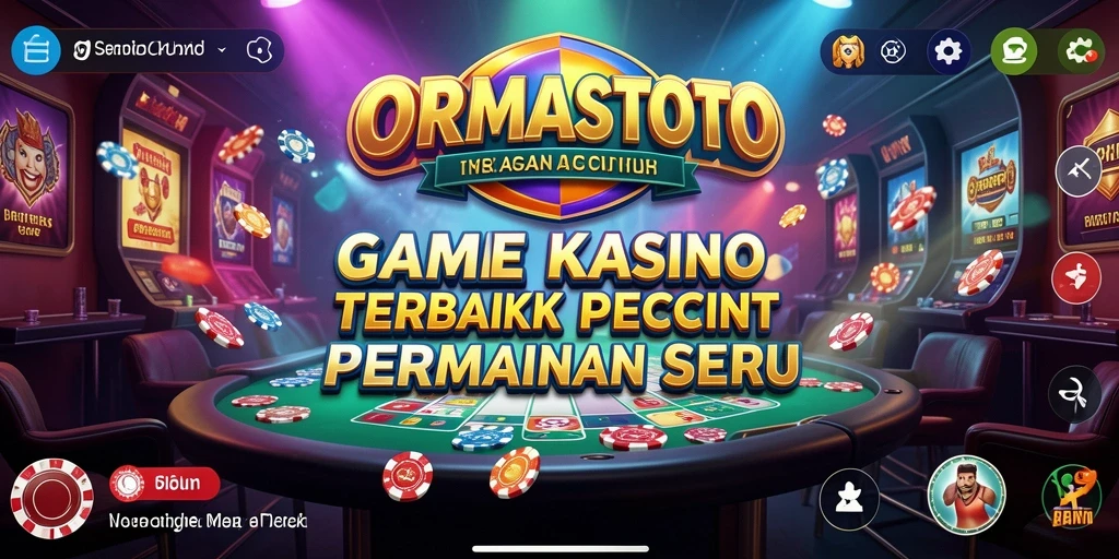Tangkapan layar permainan ORMASTOTO yang menunjukkan aksi seru Kasino.