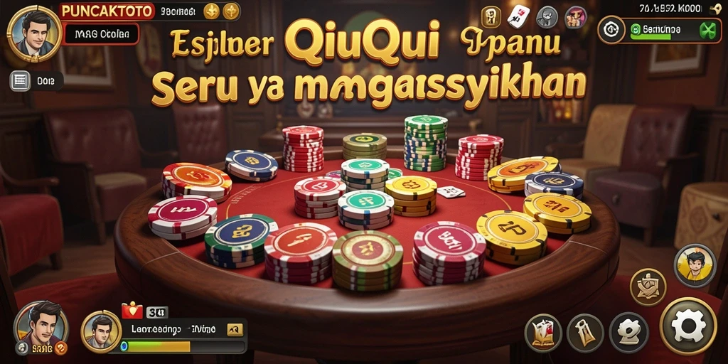 Tampilan gameplay QiuQiu dalam PUNCAKTOTO yang menantang.